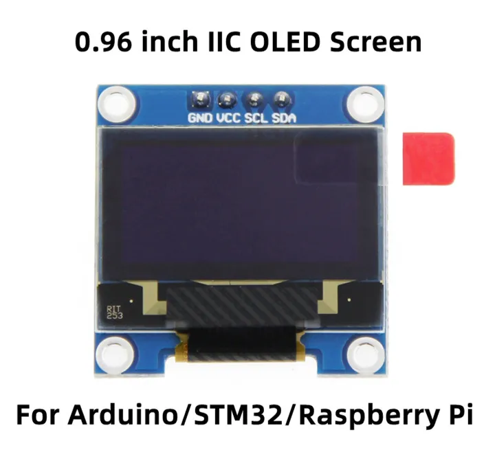 0,96 инчов 4PIN Бяло/Синьо/Жълто-син OLED екран IIC с печатна платка, Съвместима с UNO SSD1306 Drive IC 128*64