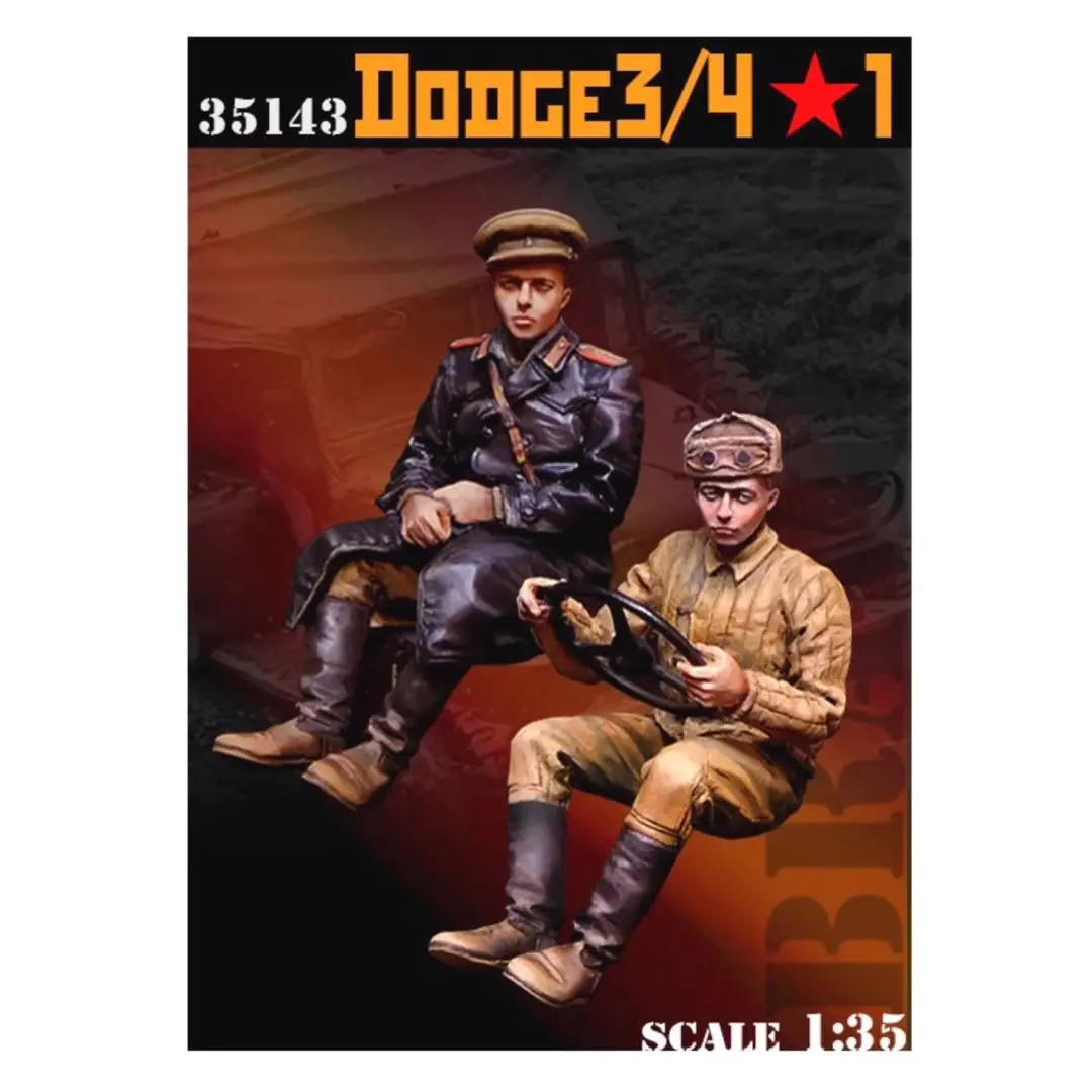 1/35 Фигурка от смола GK, съветски войници, комплект в разглобено формата и неокрашенный