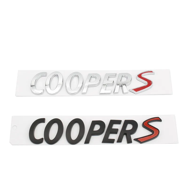 3D ABS Coopers Буквално Логото на Колата Икона на Задния Багажник Емблемата на Етикети Етикети За MINI S Coopers countryman R60 R56 F55 F56 Аксесоари