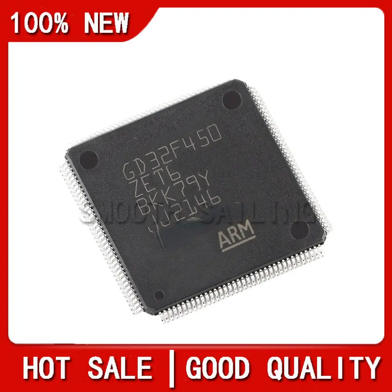 5 бр./лот, оригинален чип GD32F450ZET6 LQFP-144 ARM Cortex-M4 с 32-битов микроконтролер MCU