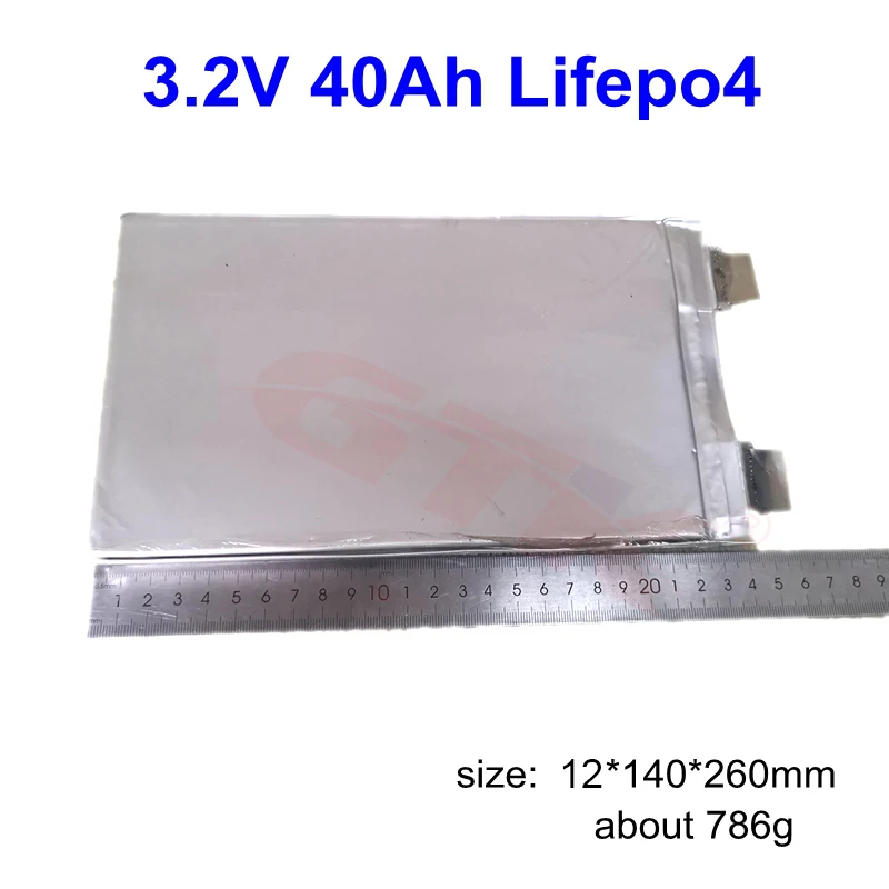 GTK Акумулаторна Литиева Батерия zxpL 3,2 V 40Ah Lifepo4 Cells за 48v 24v 12v 48v 40ah 80ah Акумулаторна Батерия направи си сам