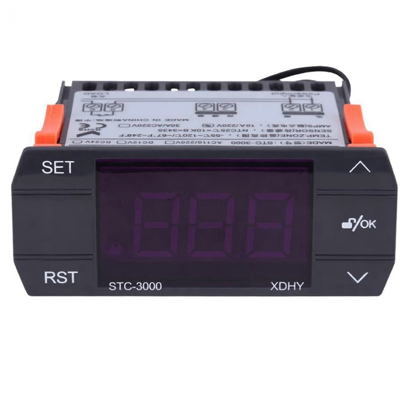 STC-3000 110V-220V 30A Натиснете Цифров Регулатор на Температурата Термостат С Датчик Инструмент за Управление на