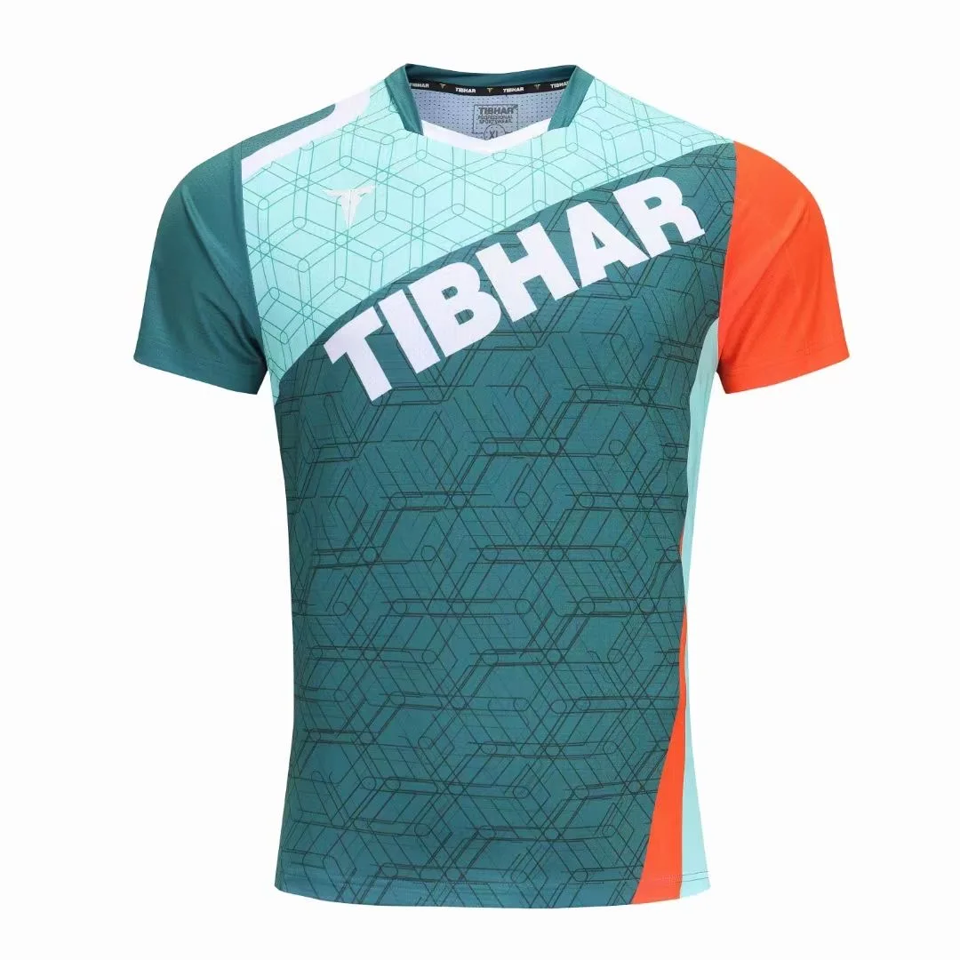 Tibhar 2023, мъжки и дамски тениска за тенис на маса, Ризи с къс ръкав, спортно облекло, топ, тениска за пинг-понг