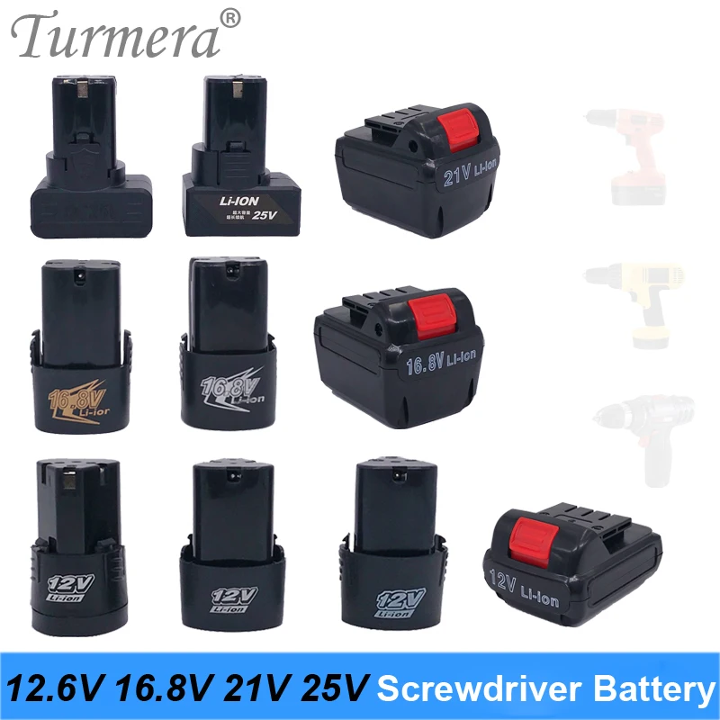 Turmera12v 16,8 в 21 25 В отвертка литиева батерия електрическа бормашина акумулаторна отвертка зарядно устройство батерия за лаптопи