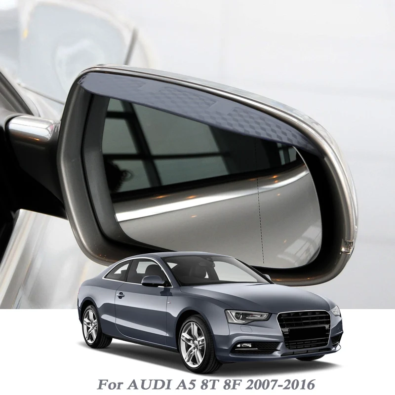 Автомобилно Огледало за Обратно виждане От Дъжд, За Вежди, Автоматичен Щит, Защита От Сняг, Слънце Страничната Козирка, Защита От Сенки За Audi A5 8T 8F 2007-2016, Автомобилен аксесоар