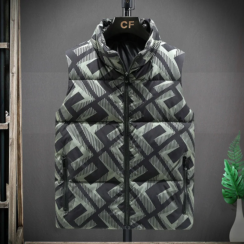 Брендовый мъжка жилетка, зимни якета без ръкави с яка-часова, стилна мъжка жилетка, плюс Размера на ветрозащитный топла жилетка, елек за колеж, палто