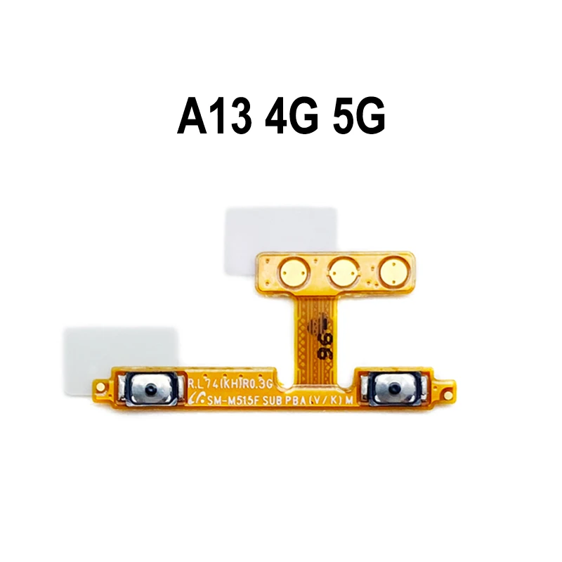 Бутон за регулиране на силата на звука Гъвкав кабел за Samsung Galaxy A13, 5G и 4G A135 A136 Увеличаване на силата на звука, намаляване на страничния бутон, гъвкава кабелна лента