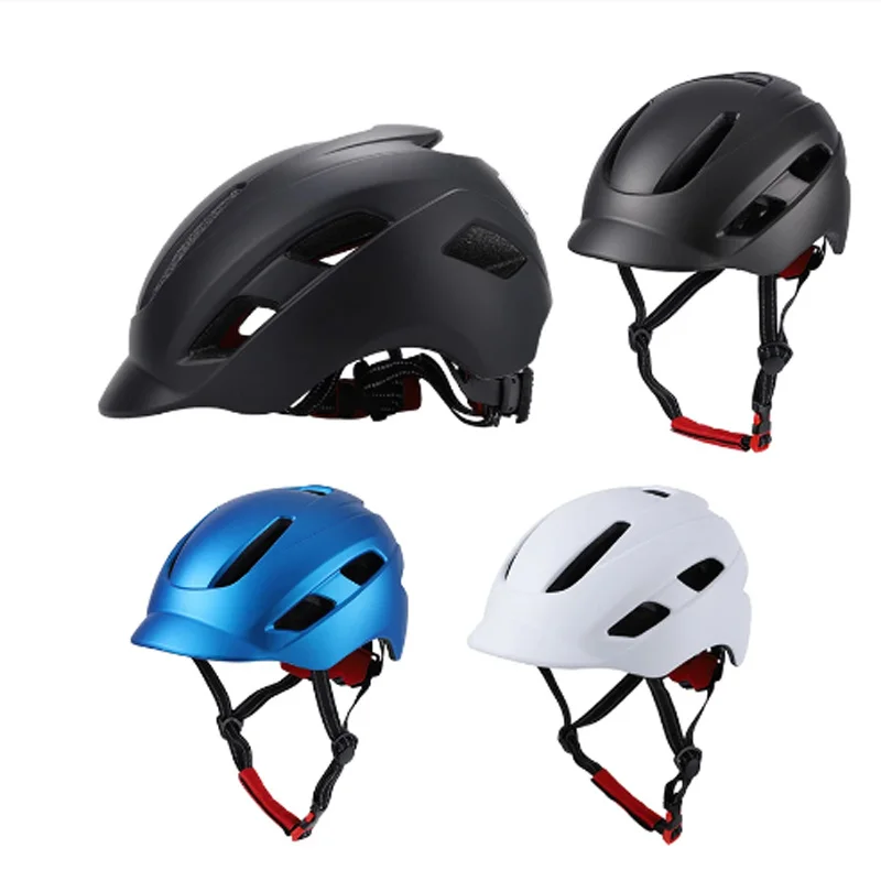Велосипеден шлем със задно осветяване Smart USB Акумулаторна лека каска едно Парче гласове пътен каска за планински велосипед
