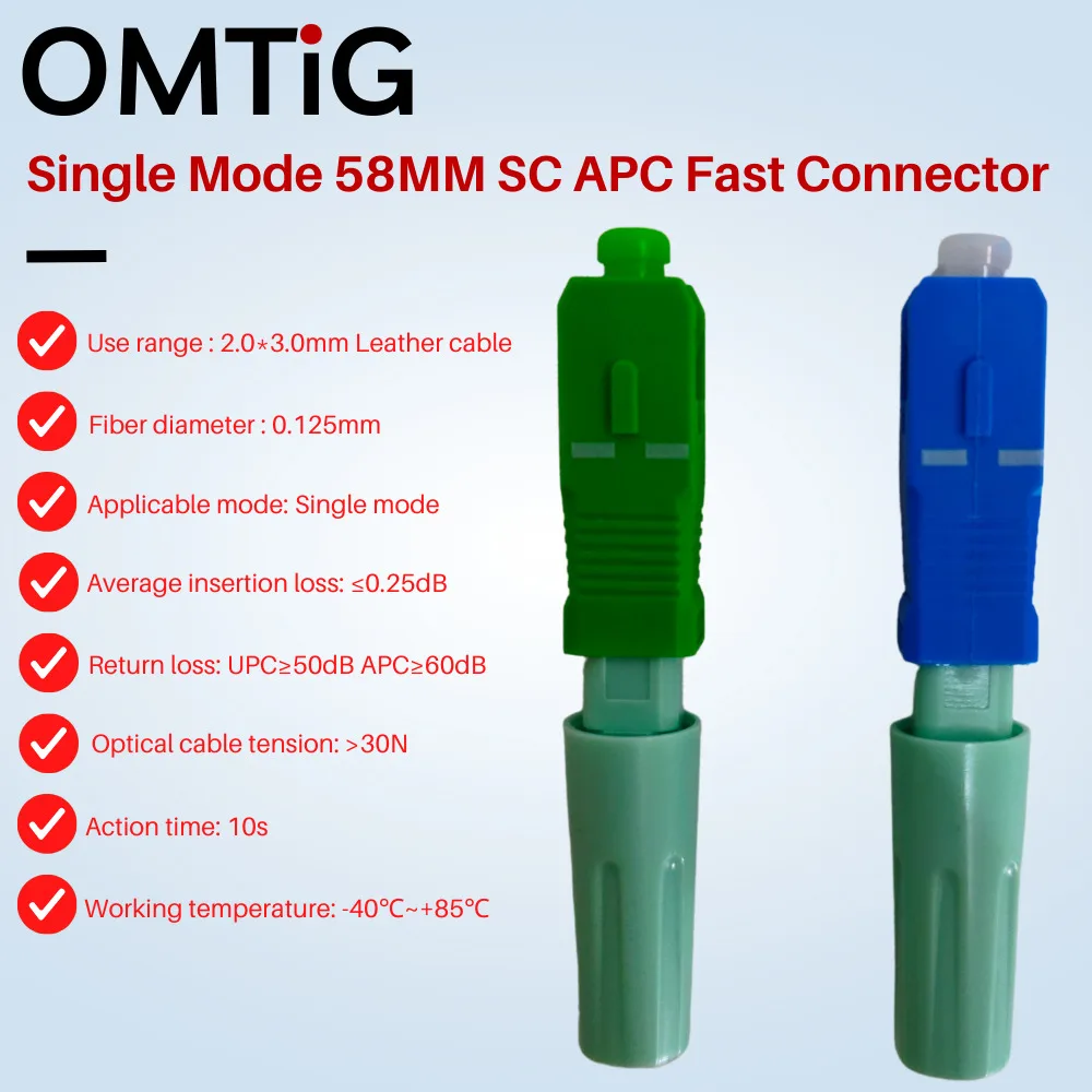 Висок клас SC Apc SM Однорежимный оптичен конектор FTTH инструмент за Студен съединител Инструмент Upc оптичен бърз конектор