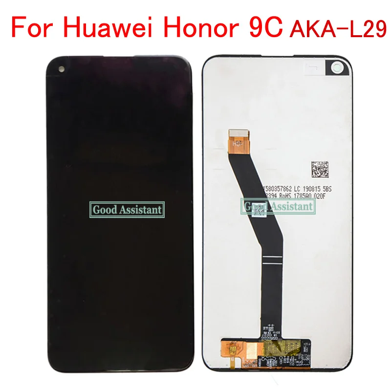 Висококачествен Черен 6,39 инча За Честта 9C Honor9C Global AKA-LX9 AKA-L29 LCD сензорен Дисплей, Дигитайзер, в събирането, Подмяна на