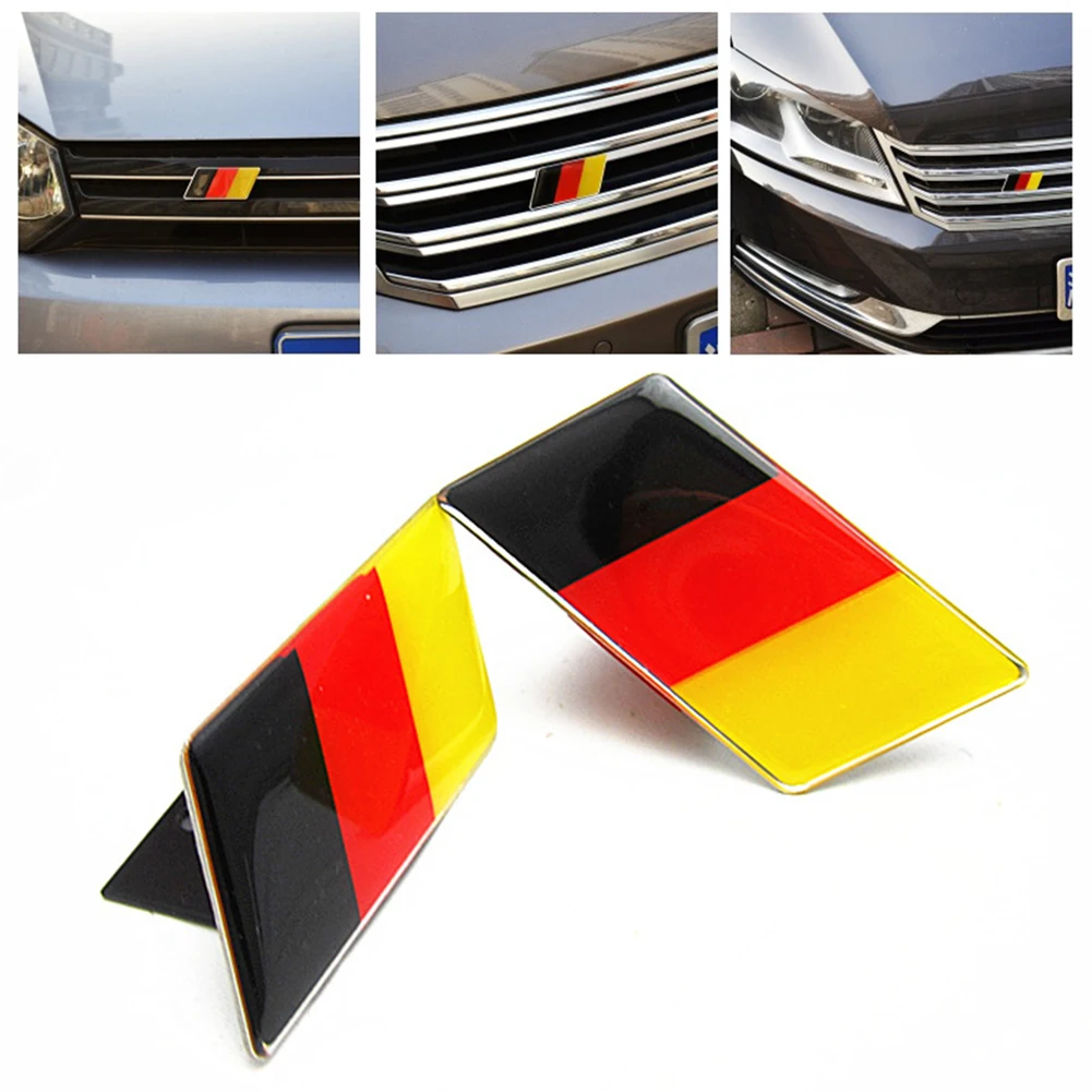 Емблемата на предната Решетка с Флага на Германия за Volkswagen Scirocco GOLF 7 Golf 6 Polo GTI VW Tiguan за Audi A4 A6 Автомобилни Аксесоари