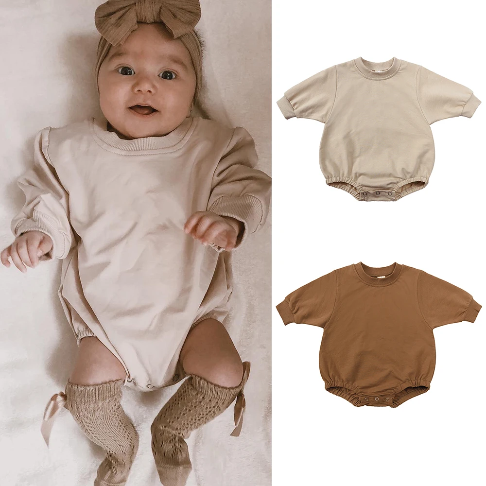 Есен боди за новородени бебета, облекло за новородени 2022, обикновен памук гащеризон с дълги ръкави за момчета и Момичета, корея, скъпа дрехи за деца, гащеризон
