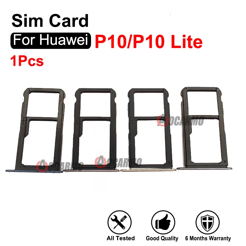 За Huawei P10 Lite P10Lite притежателя на слота за СИМ-карти, резервни части, син, розов, зелен, черен
