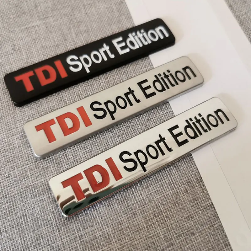 За Volkswagen, модифицирана метален стикер за автомобил с логото на TDI, странично лого, лого на опашката, лого в мрежата, спортен стандарт преместване