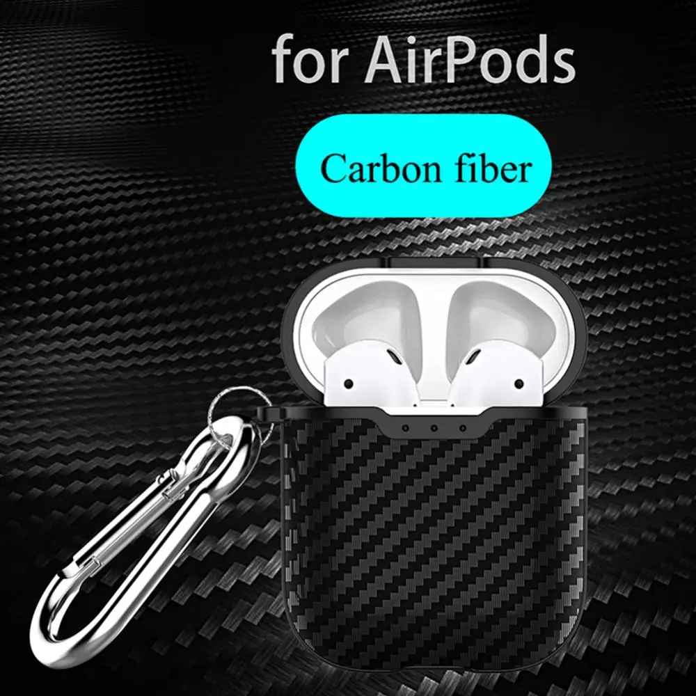 Защитен калъф прахоустойчив от въглеродни влакна за Слушалки AirPods 1/2, съвместими с Bluetooth
