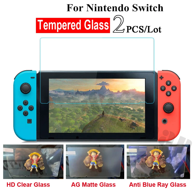 защитно фолио от закалено стъкло 2.5 D HD AG matte Blue-Ray 2 елемента за Nintendo switch Lite OLED