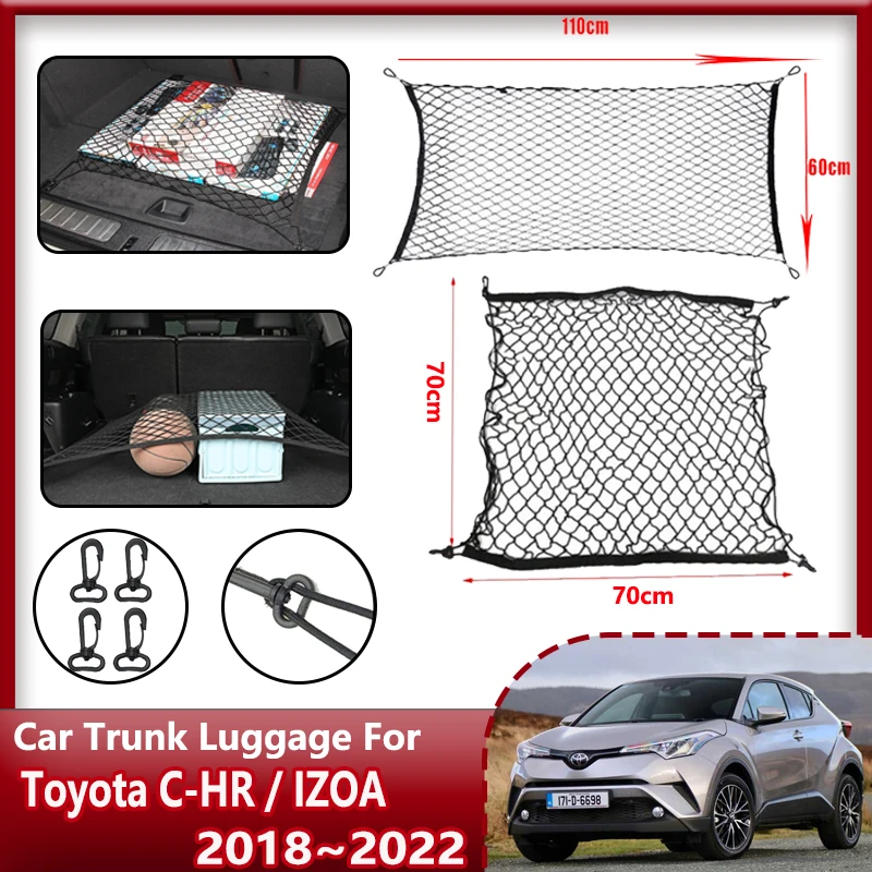 Мрежа За Багажник на Автомобил Toyota CHR Аксесоари C HR C-HR IZOA 2018 ~ 2020 2022 Органайзер За Багажник на Кола Еластична, Чанта За Багаж Аксесоари