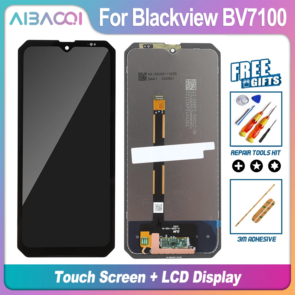 Оригинална новост 6,58 инча за Blackview BV7100 със сензорен екран + 2400x1080 LCD дисплей с цифров преобразувател в събирането на