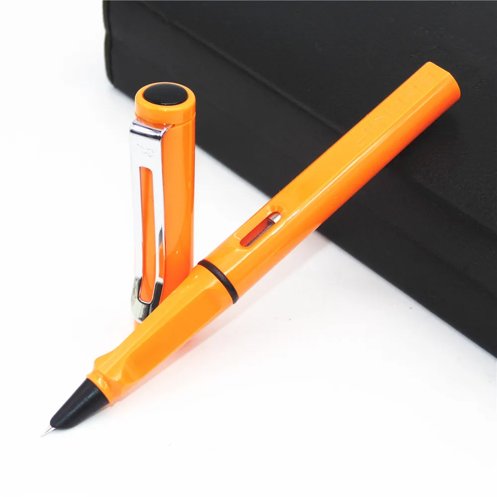 Перьевая дръжка JINHAO 599 Orange Студентски финансова Четириъгълна калиграфия с тънко перо Нова