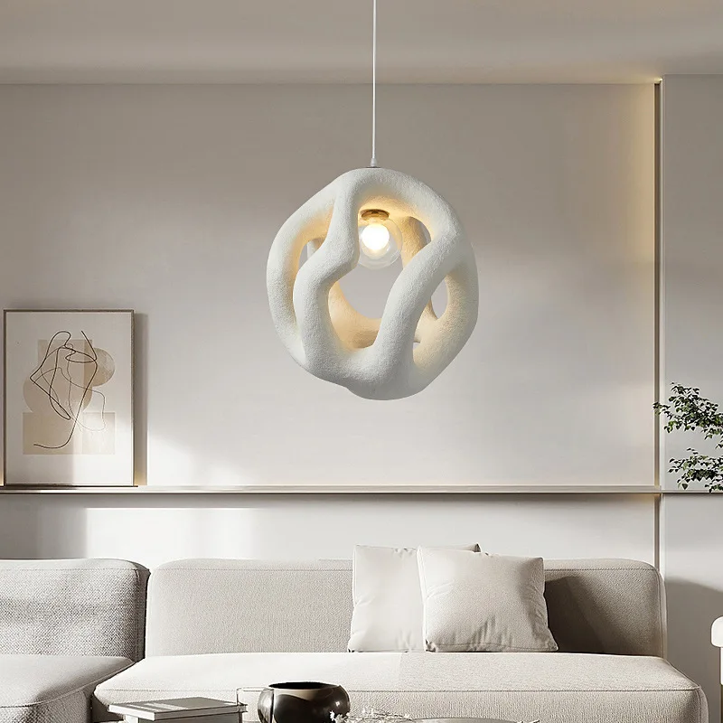 Подвесная полилей Nordic Creative Wabi Sabi за всекидневната, окачена лампа за таванско помещение, кухненски остров, декор за кафе, Лампа