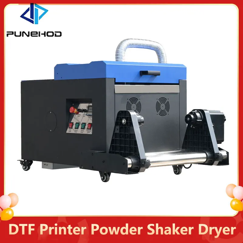 Принтер DTF формат A3, прахово шейкерная машина Dtf с автоматично подаване на прах, Дим филтър, сушене печка за печатна машина за тениски