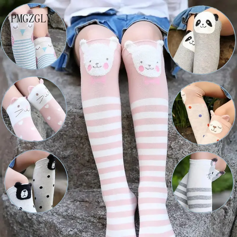 Пролетно-есенни памучни дългите гамаши за момичета, 17 видове живи анимационни удобни леггинсов за момичета от 2 до 10 години, дълги чорапи за момичета