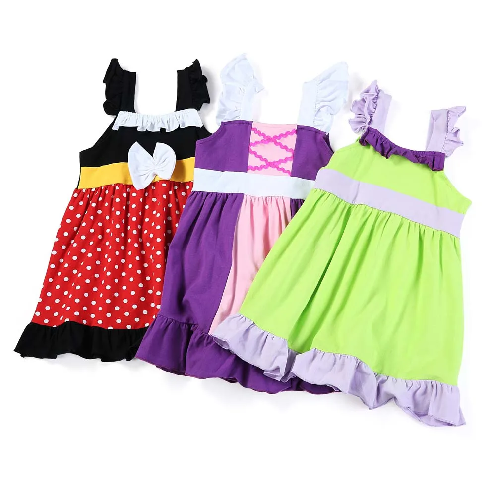 Рокля за малки момичета, детски дрехи, сложен рокли принцеса Русалки без ръкави, детска празнична дрехи за момичета