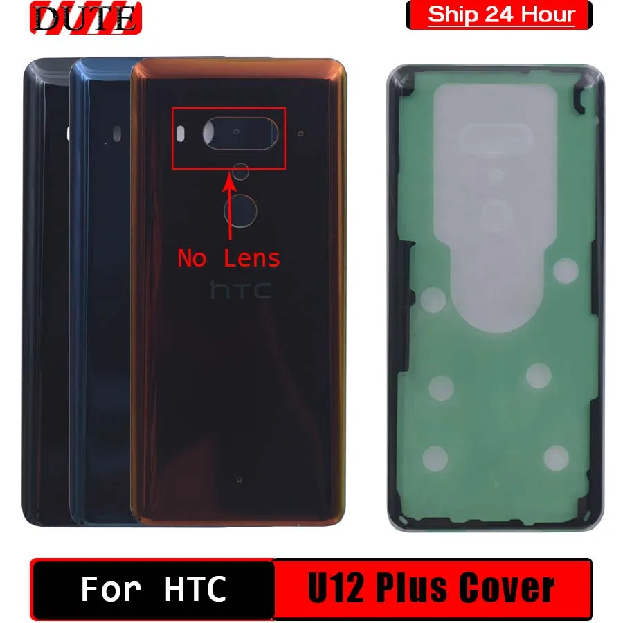 Със стъклен Капак на Отделението за батерията за HTC U12 Plus Заден корпус Делото за HTC U12 Plus 12 + Дубликат Част на Капака на отделението за батерията За HTC U12 Plus