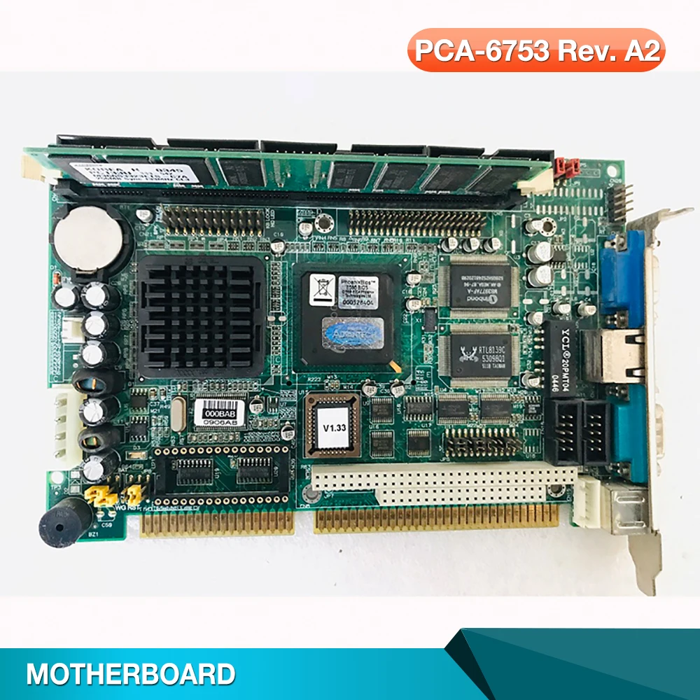 Дънната платка на Промишлено Оборудване за Управление на ISA Half-length Card Machine За Advantech PCA-6753 Rev. A2 PCA-6753F