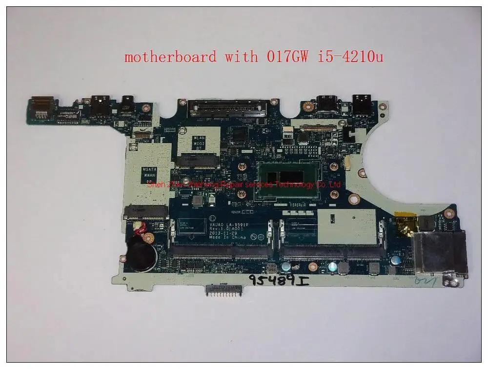 За лаптоп DELL Latitude E7440 дънна платка VAUA0 LA-9591P 17GW 017GW i5-4210u DDR3L с интегрирана графика